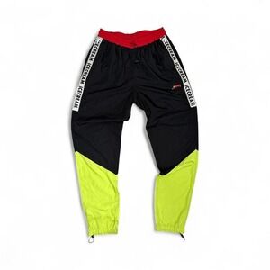 Icecream BBC Mens Colorblock Track Pants Black Neon Red Joggers RN98011 Medium